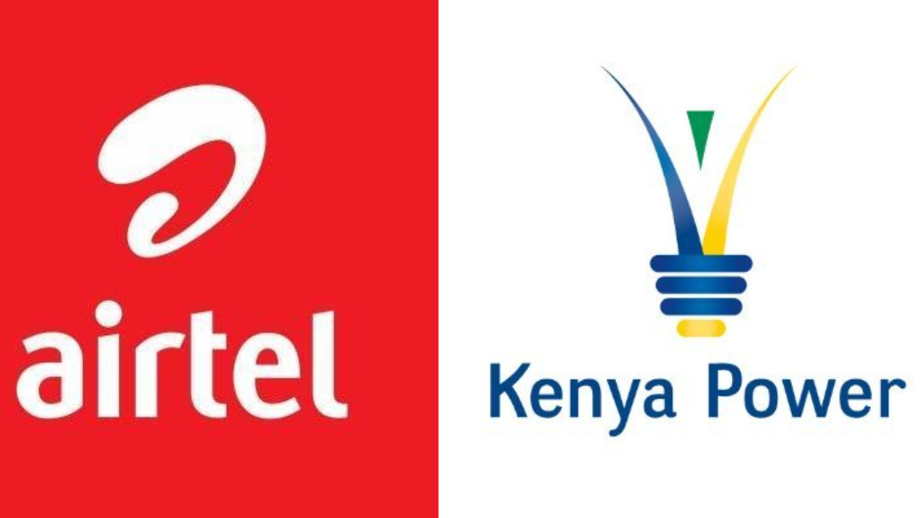 Airtel Kenya and KPLC logos. PHOTO/COURTESY